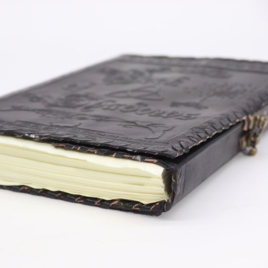 Carnet en cuir — Livre des ombres noir