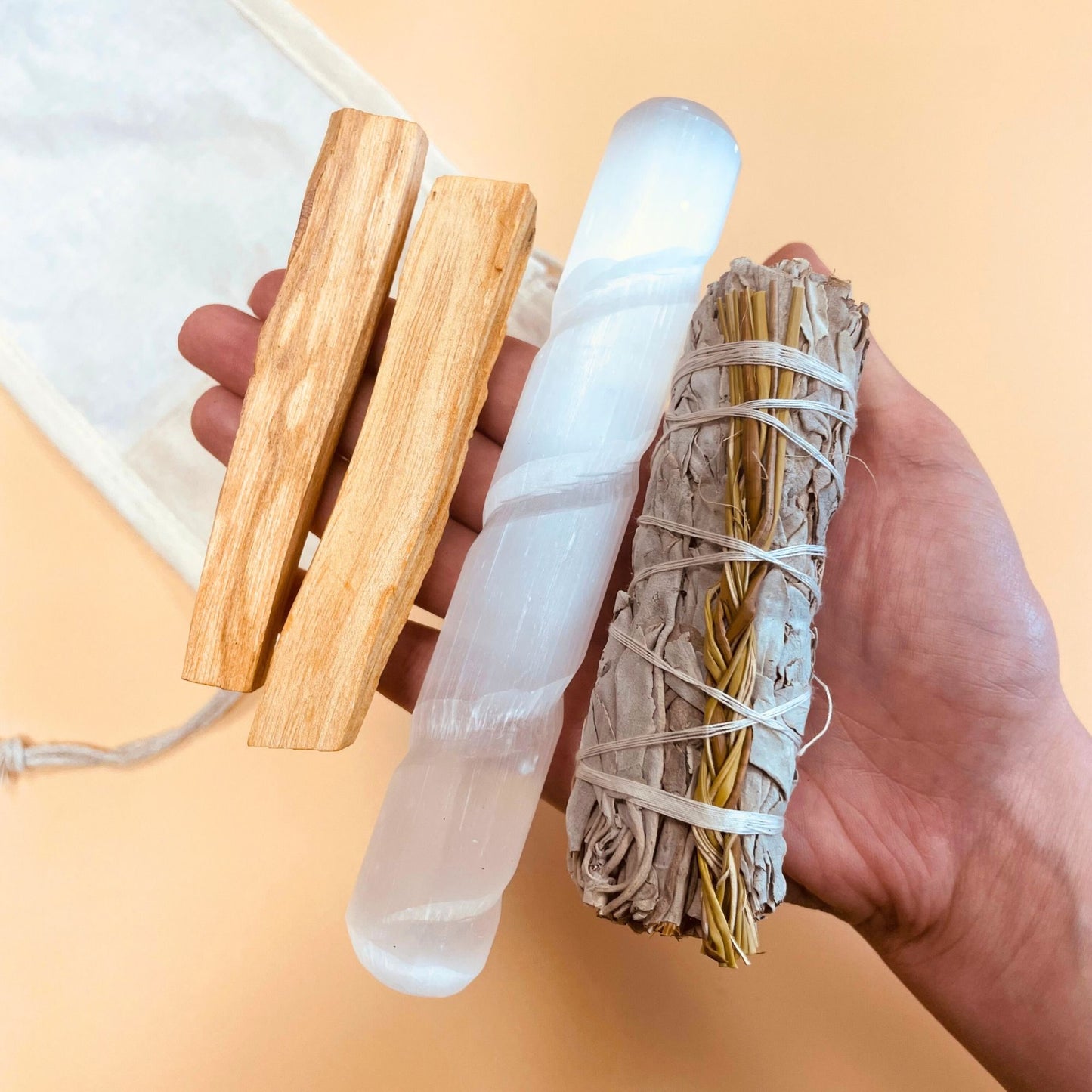 Coffret senteurs — Palo Santo, sauge & sélénite — vue 3