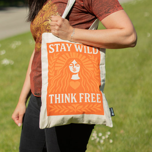 Sac tote — Esprit libre, coton naturel