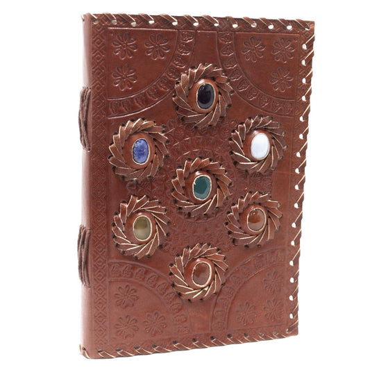 Carnet en cuir — Pierre chakra
