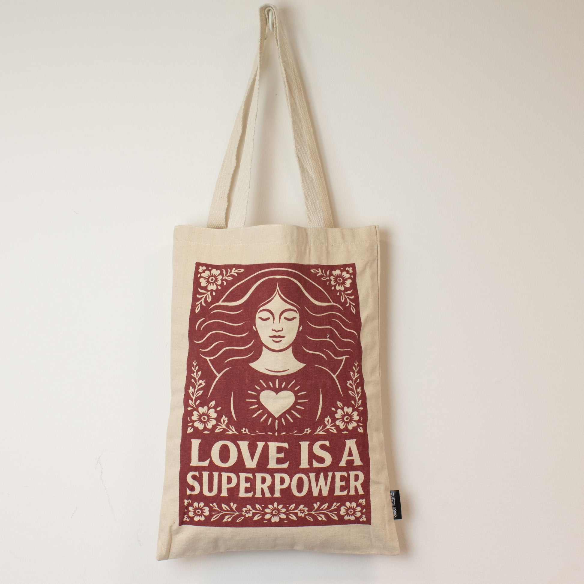 Sac tote — L’amour est un super-pouvoir, coton naturel