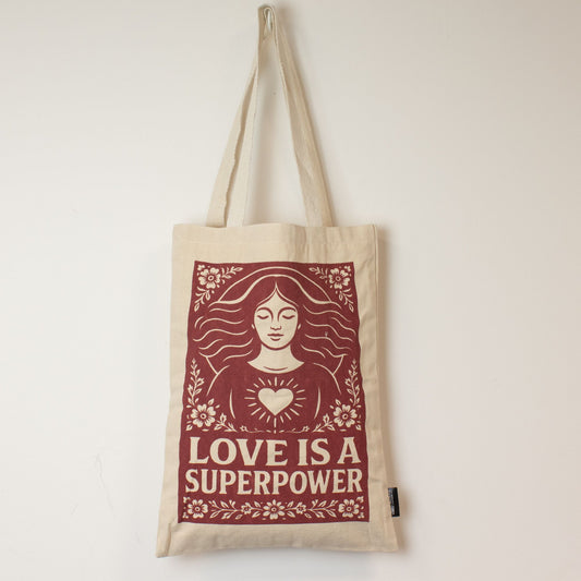 Sac tote — L’amour est un super-pouvoir, coton naturel