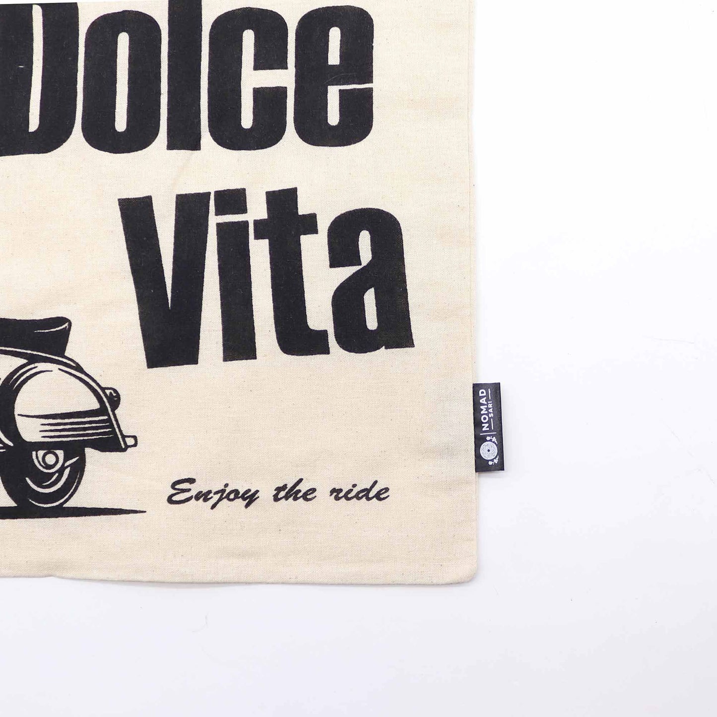 Sac tote — La Dolce Vita, coton naturel, 40 × 36 cm — vue 2