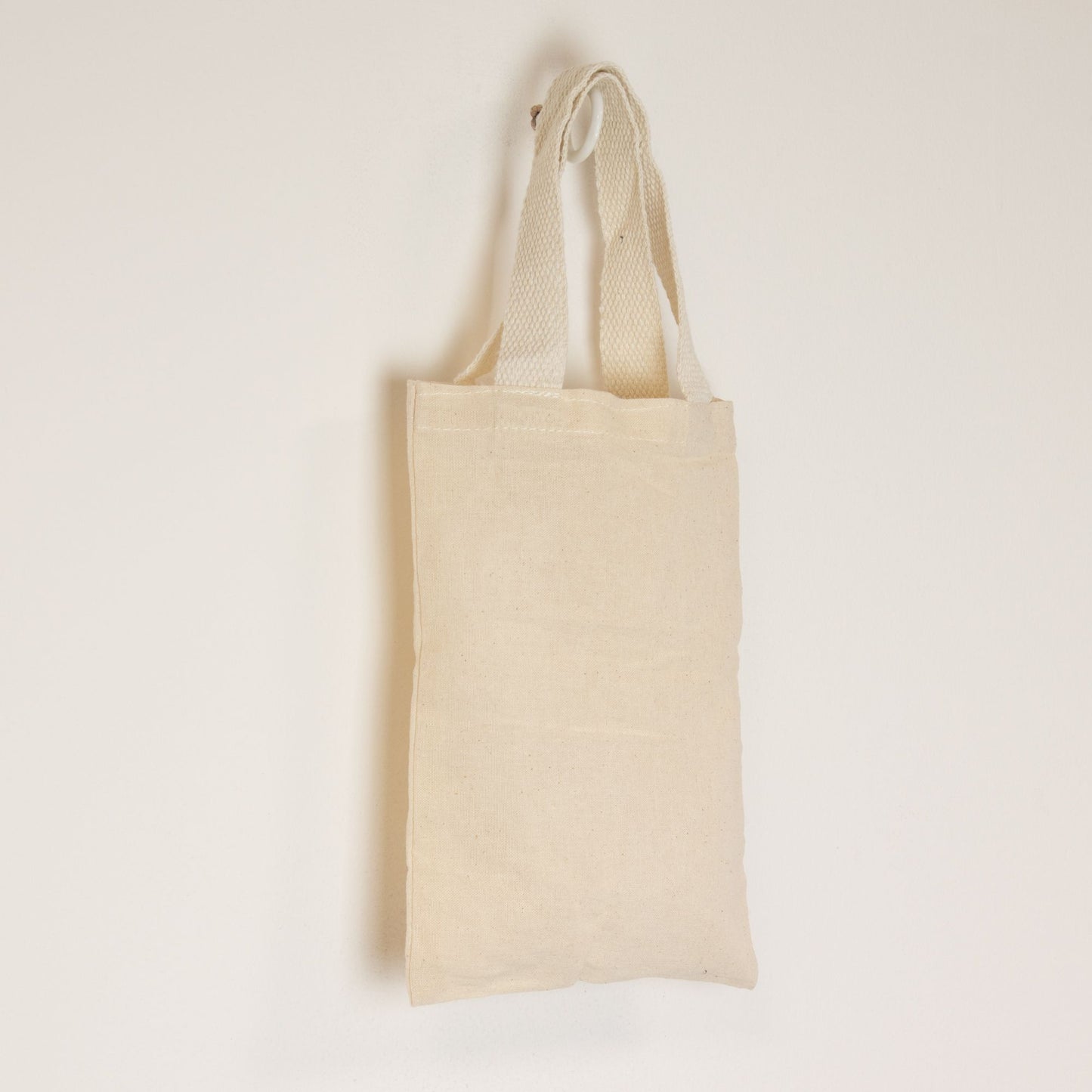 Sac tote — Mini tote uni, coton naturel, 25 × 18 cm — vue 2