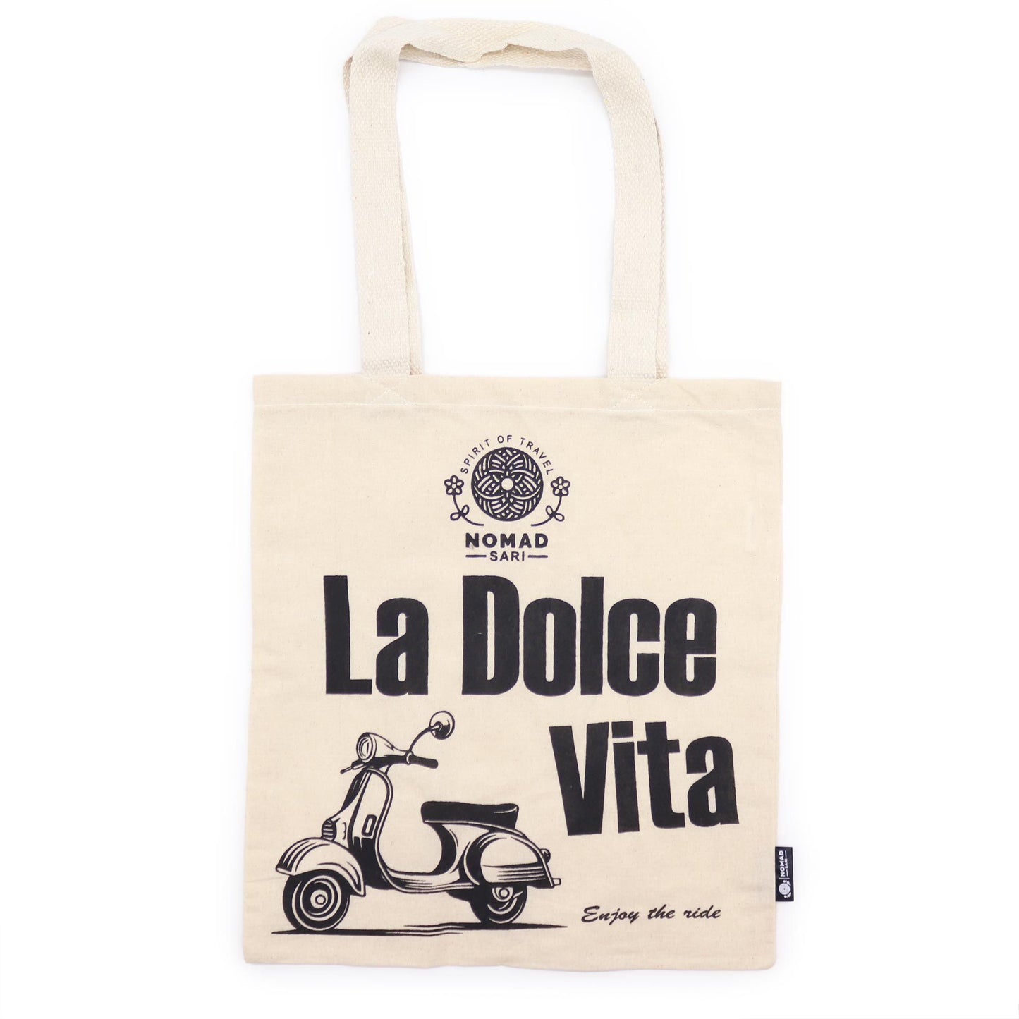 Sac tote — La Dolce Vita, coton naturel, 40 × 36 cm — vue 4