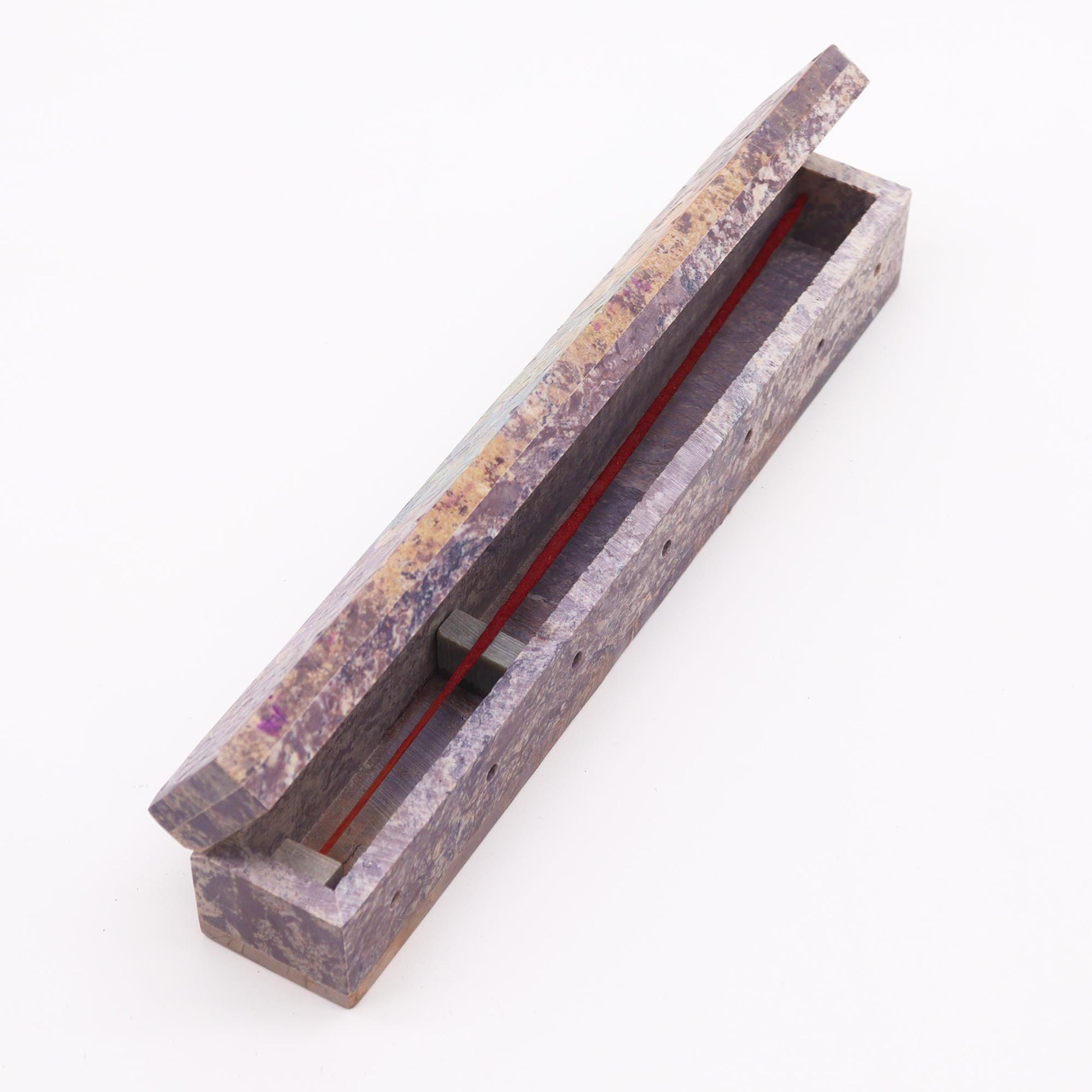 Porte-encens en stéatite — Boîte à encens chakra, 25 cm — vue 3